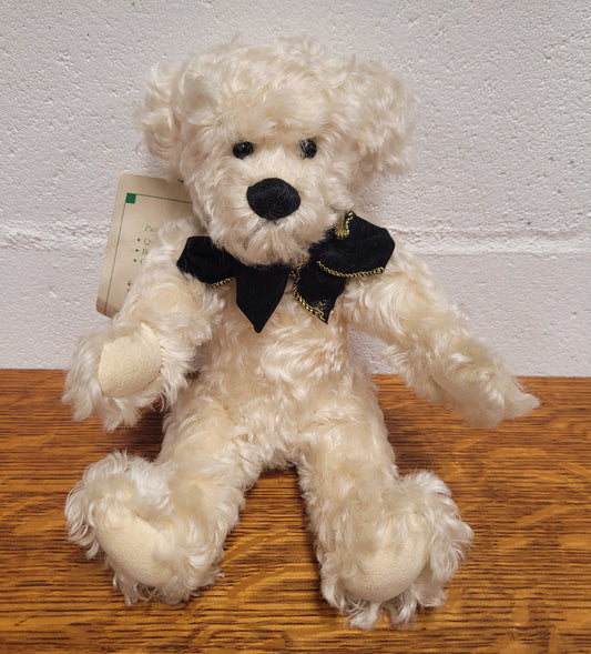 Curly Cream Mohair Australian Artist Teddy Bear. Fully Jointed, 32cm in length. Excellent condition.