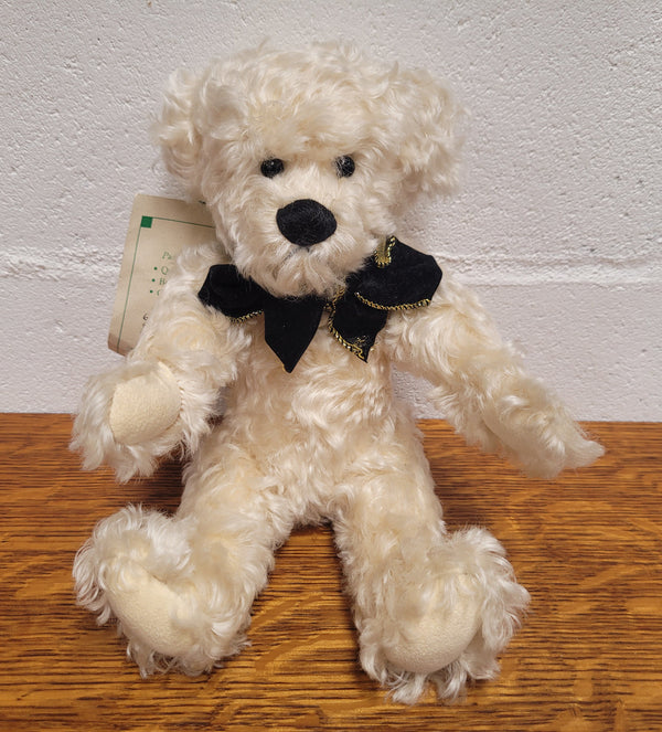 Curly Cream Mohair Australian Artist Teddy Bear. Fully Jointed, 32cm in length. Excellent condition.
