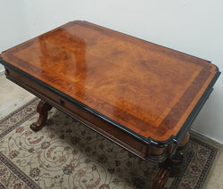 19th Century French Burr Walnut Salon Table | Antique & Vintage | Moonee Ponds Antiques | Australia Wide Delivery