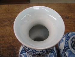 Pair Of Antique Delft Vases-1 | Antique & Vintage | Moonee Ponds Antiques | Australia Wide Delivery