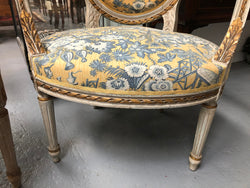 Beautiful Pair of French upholstered Arm chairs | Antique & Vintage | Moonee Ponds Antiques | Australia Wide Delivery