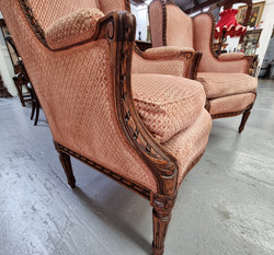 Pair of Antique Louis XVI th Style Bergere Chairs | Antique & Vintage | Moonee Ponds Antiques | Australia Wide Delivery