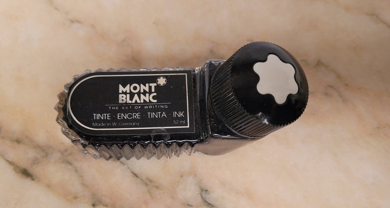 Authentic vintage "MONT BLANC" quality glass bottled fountain pen ink.