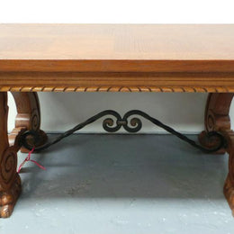 Petite Spanish Style Parquetry Top Coffee Table