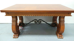 Petite Spanish Style Parquetry Top Coffee Table | Antique & Vintage | Moonee Ponds Antiques | Australia Wide Delivery