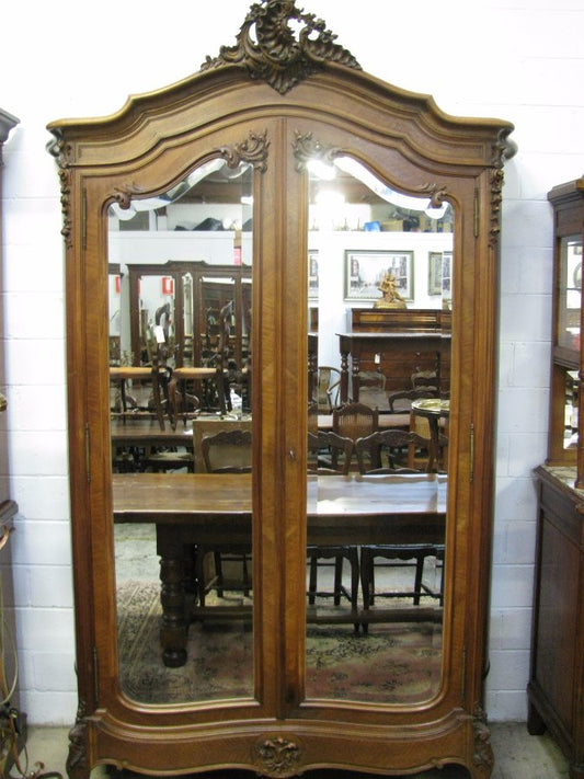 Antique French Walnut Armoire