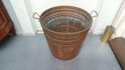 Fabulous Antique Copper And Brass Two Handled Bucket | Antique & Vintage | Moonee Ponds Antiques | Australia Wide Delivery