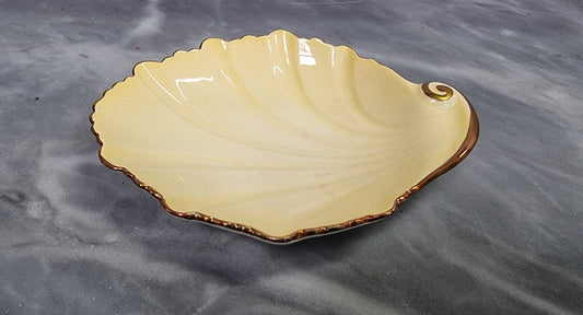 Carlton Ware Cream and Gold Small Dish