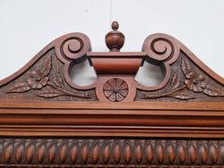 Nicely Carved Edwardian Walnut Mantle Mirror | Antique & Vintage | Moonee Ponds Antiques | Australia Wide Delivery