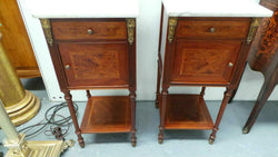 Pair of French Mahogany Bedside Cabinets-4 | Antique & Vintage | Moonee Ponds Antiques | Australia Wide Delivery