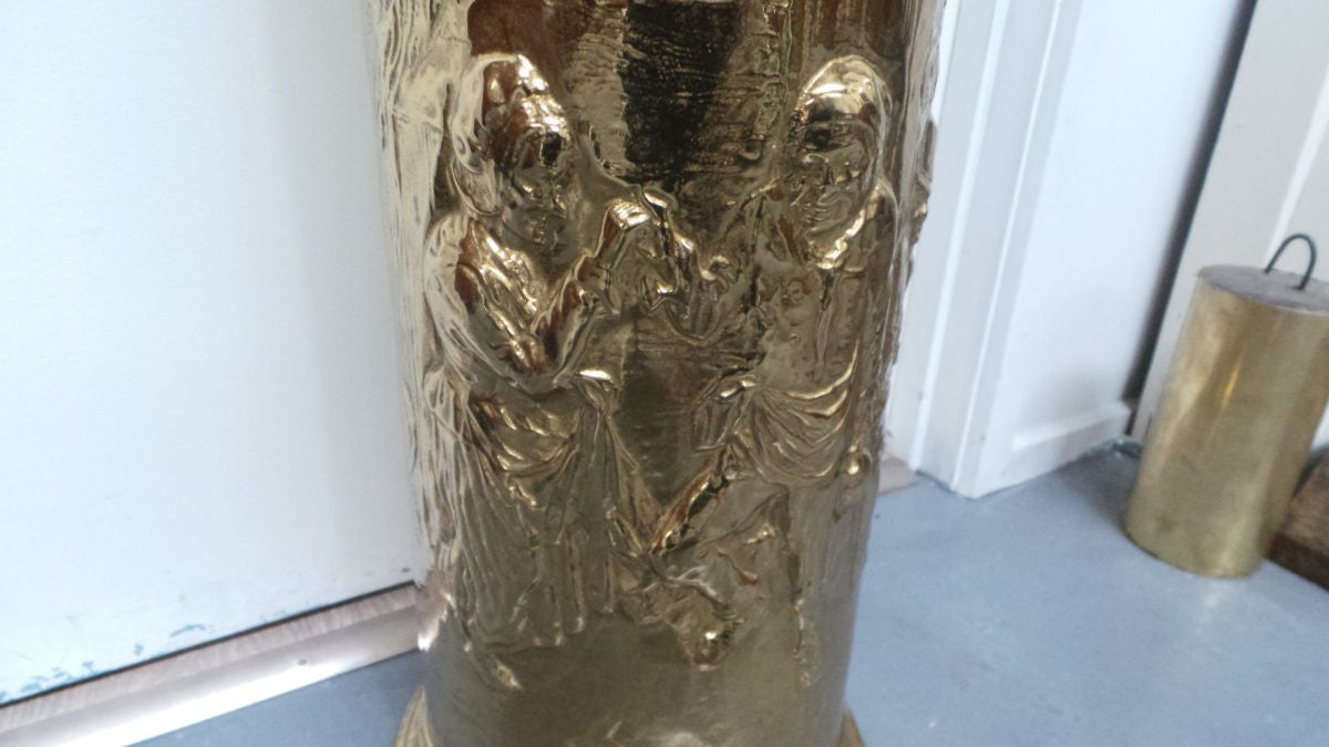 Antique Brass Umbrella Stand | Antique & Vintage | Moonee Ponds Antiques | Australia Wide Delivery