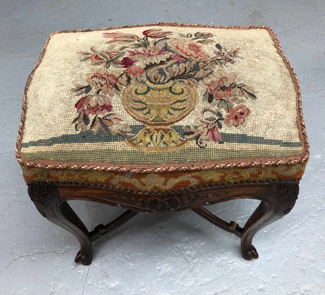 French Tapestry Piano Stool | Antique & Vintage | Moonee Ponds Antiques | Australia Wide Delivery