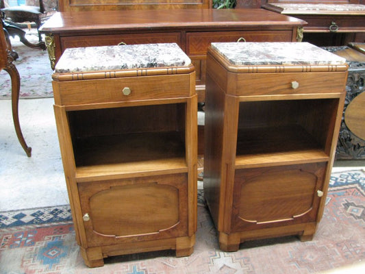 Pair of Art Deco Bedside Cabinets