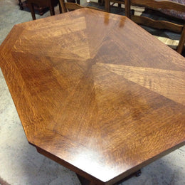 French Art Deco Oak Centre Table