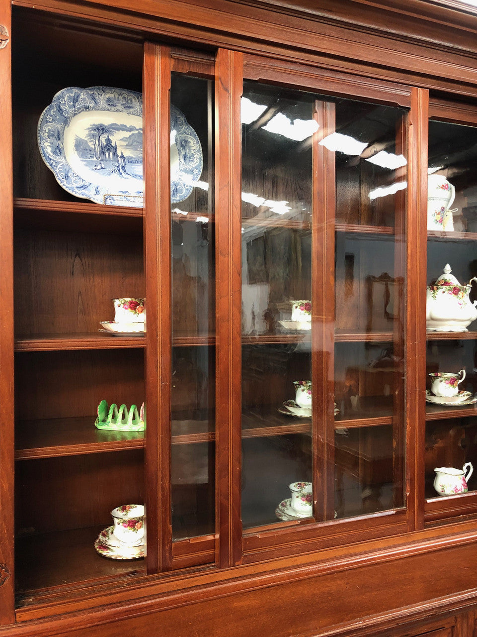 Attractive Late Victorian-Edwardian Cedar Book Case | Antique & Vintage | Moonee Ponds Antiques | Australia Wide Delivery