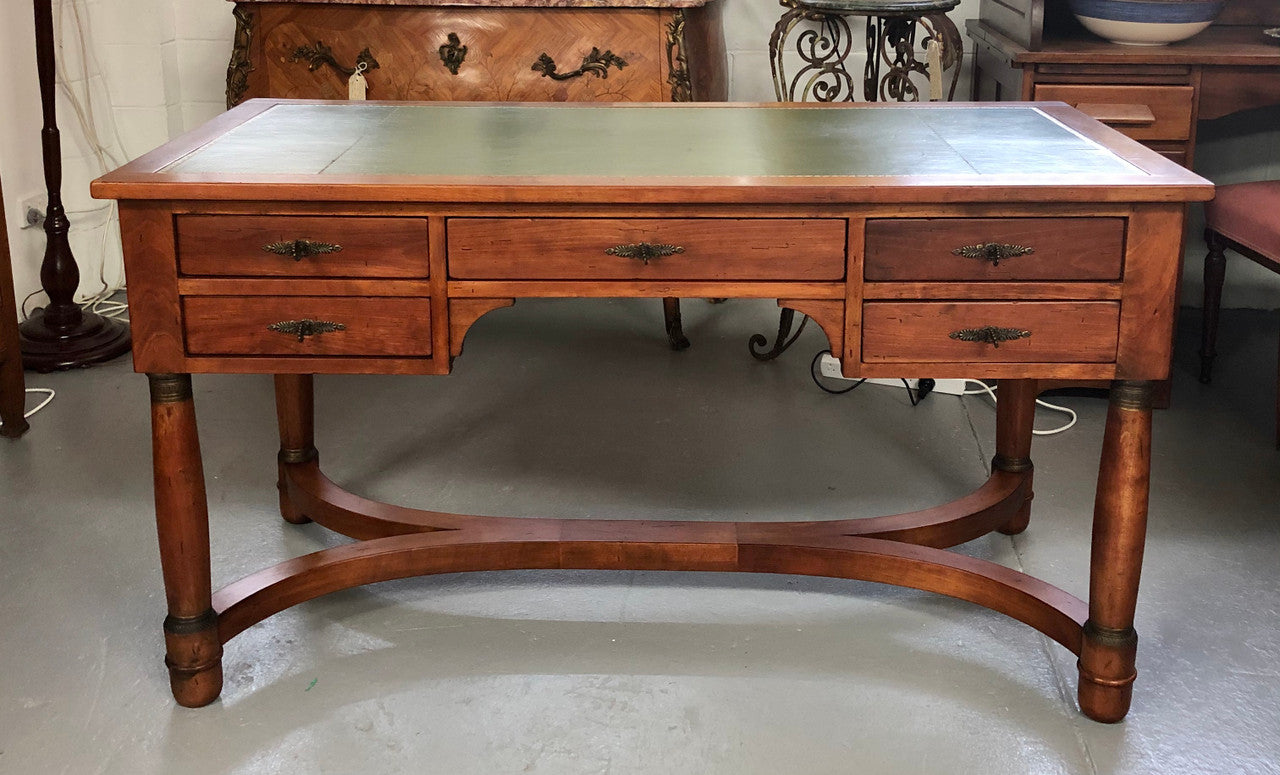 Fabulous Vintage leather top desk | Antique & Vintage | Moonee Ponds Antiques | Australia Wide Delivery