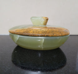 Stunning Vintage Onyx Marble Trinket Box & Lid | Antique & Vintage | Moonee Ponds Antiques | Australia Wide Delivery