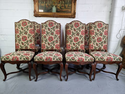 Rare Set of Eight High Quality French Walnut Louis XV Style Chairs | Antique & Vintage | Moonee Ponds Antiques | Australia Wide Delivery