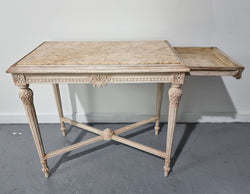 Louis XVI Painted & Marble Top Console Table With Two Drawers | Antique & Vintage | Moonee Ponds Antiques | Australia Wide Delivery