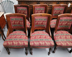 Matched Set of 12 Victorian Bowed Back Dinning Chairs | Antique & Vintage | Moonee Ponds Antiques | Australia Wide Delivery