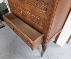 French Oak Louis XV Style Three Drawer Commode | Antique & Vintage | Moonee Ponds Antiques | Australia Wide Delivery