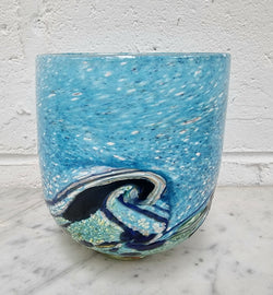 Colorful Art Glass Vase Signed by Peter Reynolds | Antique & Vintage | Moonee Ponds Antiques | Australia Wide Delivery
