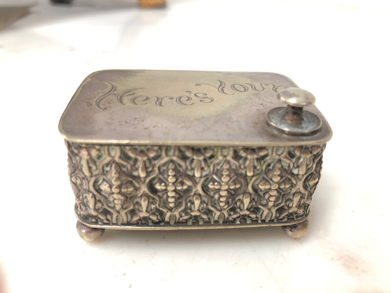 Lovely Edwardian Stud Box | Antique & Vintage | Moonee Ponds Antiques | Australia Wide Delivery