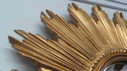 Fabulous Vintage Gold Painted Starburst Mirror | Antique & Vintage | Moonee Ponds Antiques | Australia Wide Delivery
