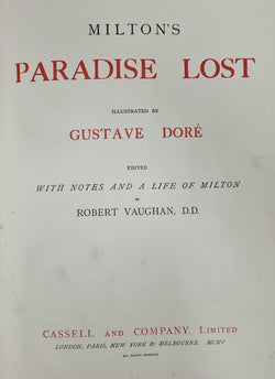 Milton’s Paradise Lost Illustrated by Gustave Dore | Antique & Vintage | Moonee Ponds Antiques | Australia Wide Delivery