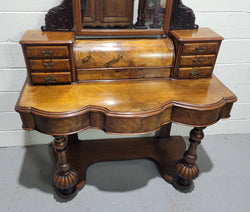 Elegant Victorian Figured Walnut Dressing Table | Antique & Vintage | Moonee Ponds Antiques | Australia Wide Delivery