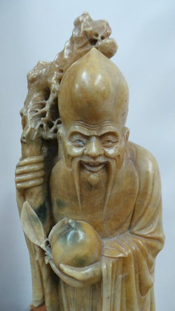 Fabulous Chinese Soapstone God. | Antique & Vintage | Moonee Ponds Antiques | Australia Wide Delivery