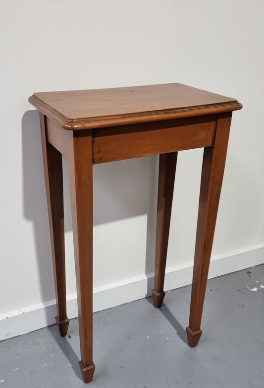 Small and very useful, is this Antique side table/lamp table which is great for small spaces.