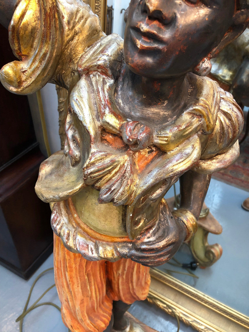 Antique Black Blackamoor Floor Lamp | Antique & Vintage | Moonee Ponds Antiques | Australia Wide Delivery