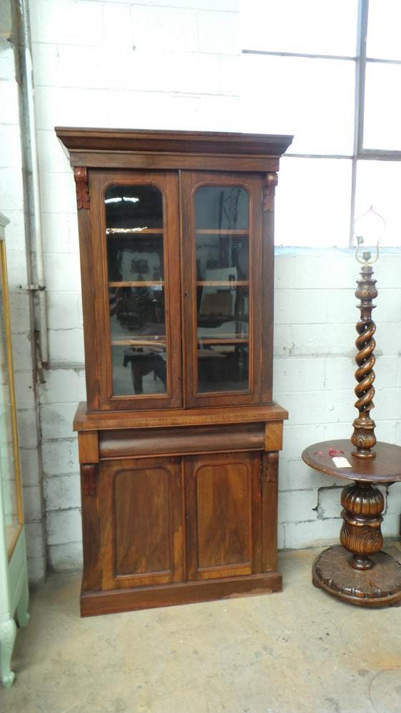 Australian Black Wood Arts And Crafts Bookcase | Antique & Vintage | Moonee Ponds Antiques | Australia Wide Delivery