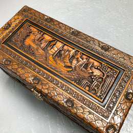 Petite Carved Camphor Chest
