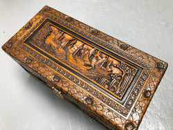 Petite Carved Camphor Chest | Antique & Vintage | Moonee Ponds Antiques | Australia Wide Delivery