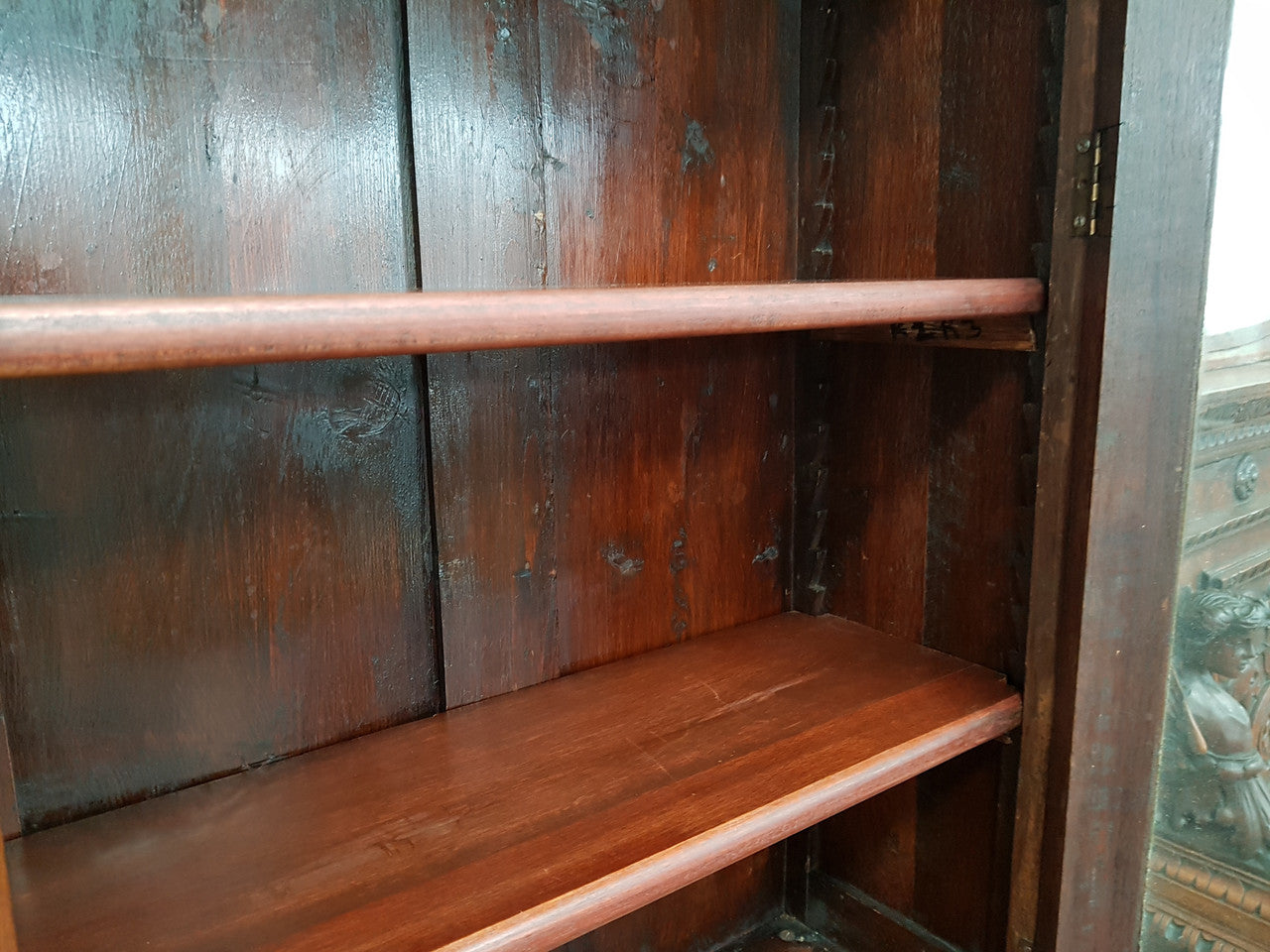 Walnut Edwardian Bookcase With Pull Out Secretaire | Antique & Vintage | Moonee Ponds Antiques | Australia Wide Delivery