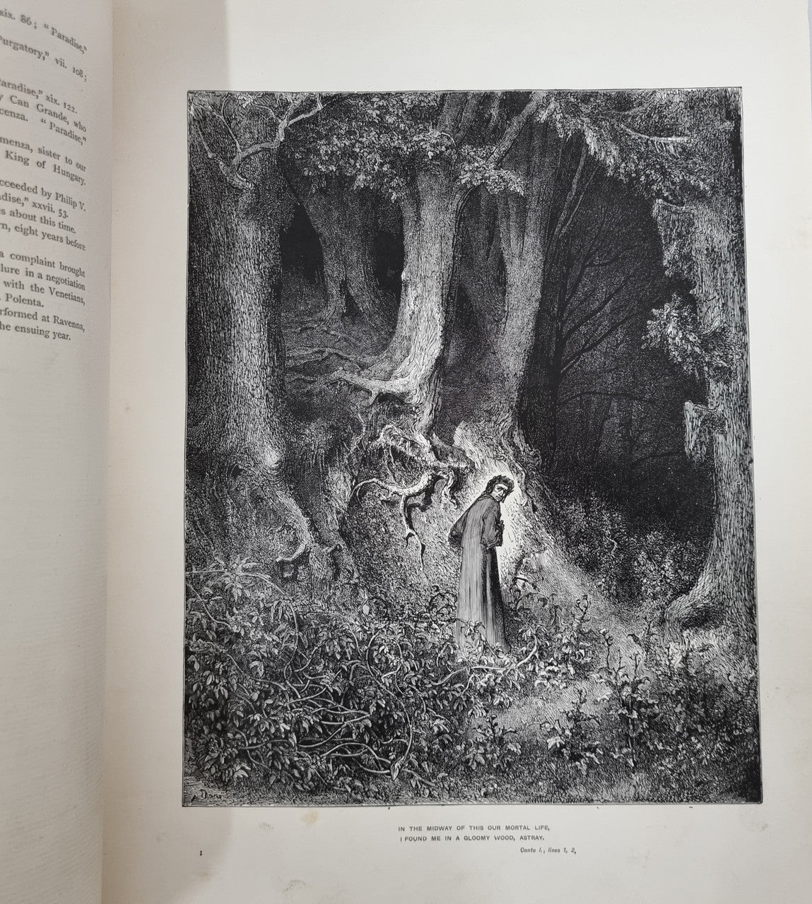 Dantes The Vision of Purgatory & Paradise together with The Vision of Hell 2 Volumes | Antique & Vintage | Moonee Ponds Antiques | Australia Wide Delivery