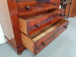Victorian Flame Mahogany Chest Of Eight Drawers | Antique & Vintage | Moonee Ponds Antiques | Australia Wide Delivery