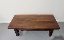 French Farmhouse Style Heavy Oak Coffee Table | Antique & Vintage | Moonee Ponds Antiques | Australia Wide Delivery