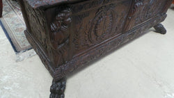 An Amazing Antique Coffer With Amazing Carvings | Antique & Vintage | Moonee Ponds Antiques | Australia Wide Delivery