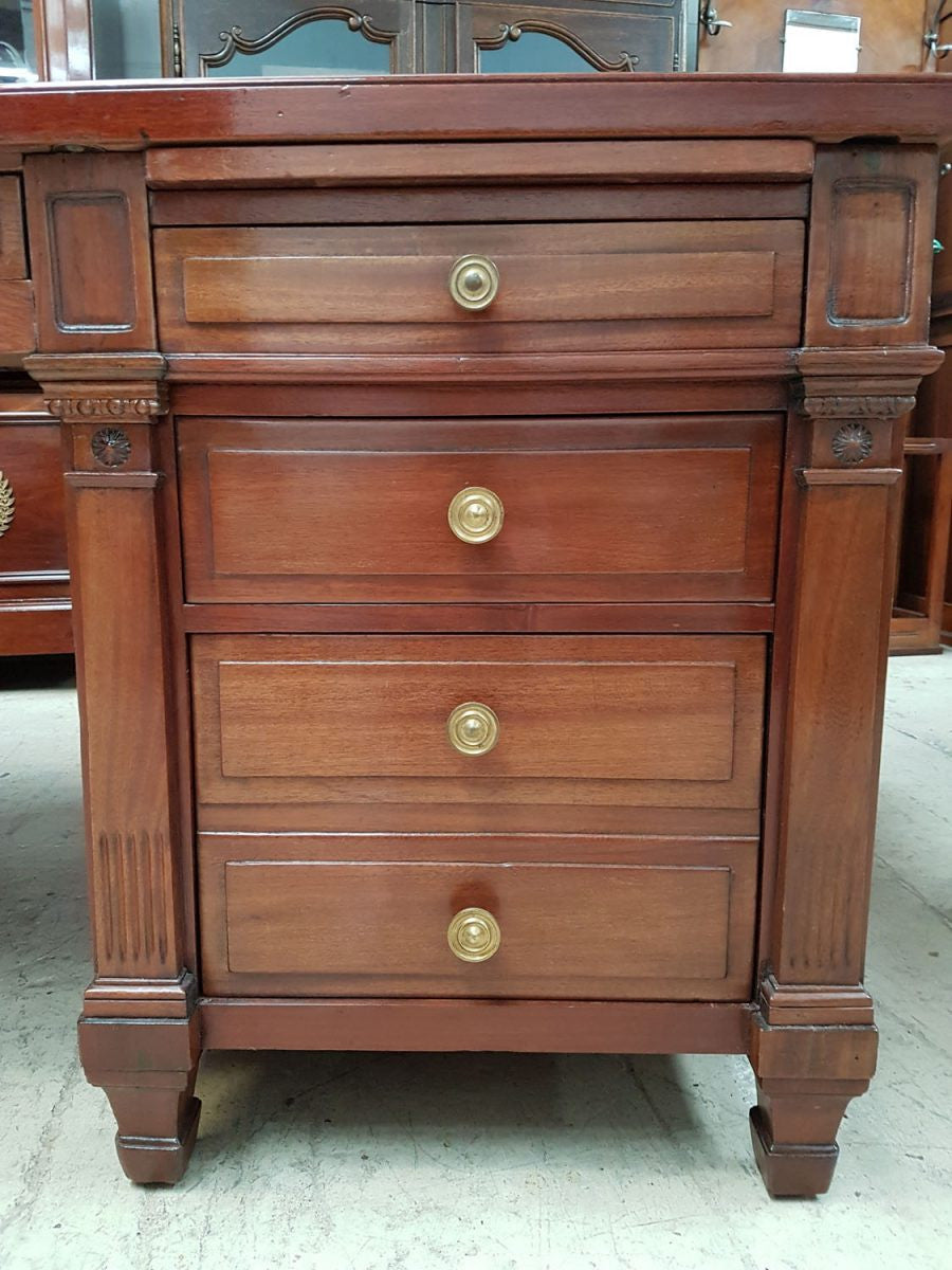American 19th century Mahogany Partners Desk | Antique & Vintage | Moonee Ponds Antiques | Australia Wide Delivery