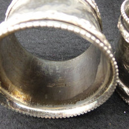 Pair Of Silver Plated Napkin Rings