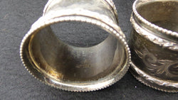 Pair Of Silver Plated Napkin Rings | Antique & Vintage | Moonee Ponds Antiques | Australia Wide Delivery