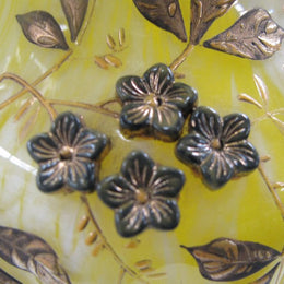 Victorian Moser Style Glass Vase