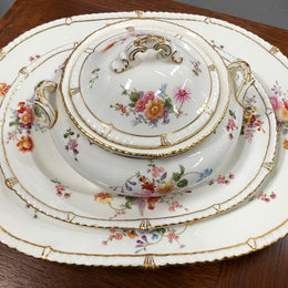 Royal Crown Darby Serving Set Two Plates & Tureen For Sale At Moonee Ponds Antiques