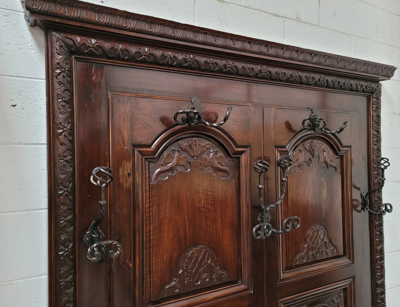 French Henry II 19th Century Narrow Proportioned Walnut Hall Stand | Antique & Vintage | Moonee Ponds Antiques | Australia Wide Delivery