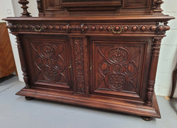 Spectacular French Antique Walnut Renaissance Style Buffet | Antique & Vintage | Moonee Ponds Antiques | Australia Wide Delivery