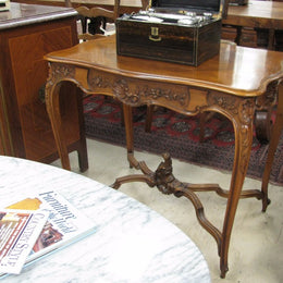 Beautifully Carved French Walnut Table