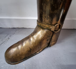 Lovely French Brass Boot Umbrella Stand | Antique & Vintage | Moonee Ponds Antiques | Australia Wide Delivery